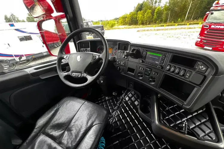 Scania r520 topline klima postojowa skóry navi xenon v8 retarder zdjęcie 15