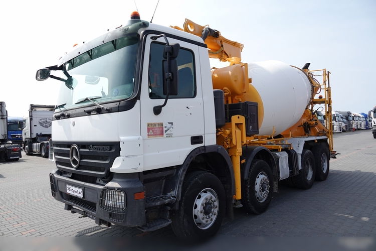 Mercedes ACTROS 3241 / POMPOGRUSZKA / BETONOMIESZARKA + POMPA PUTZMEISTER 21 METRÓW / STEROWANIE RADIOWE zdjęcie 12