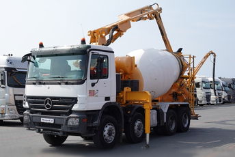 Mercedes ACTROS 3241 / POMPOGRUSZKA / BETONOMIESZARKA + POMPA PUTZMEISTER 21 METRÓW / STEROWANIE RADIOWE