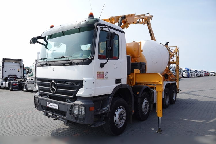 Mercedes ACTROS 3241 / POMPOGRUSZKA / BETONOMIESZARKA + POMPA PUTZMEISTER 21 METRÓW / STEROWANIE RADIOWE zdjęcie 3