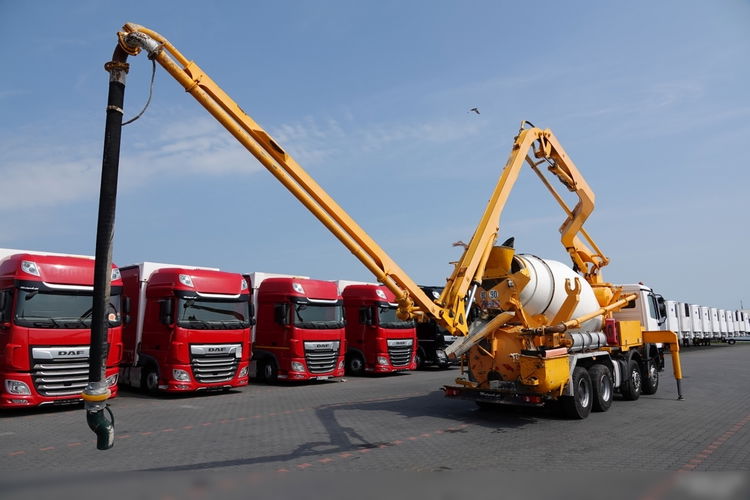 Mercedes ACTROS 3241 / POMPOGRUSZKA / BETONOMIESZARKA + POMPA PUTZMEISTER 21 METRÓW / STEROWANIE RADIOWE zdjęcie 7