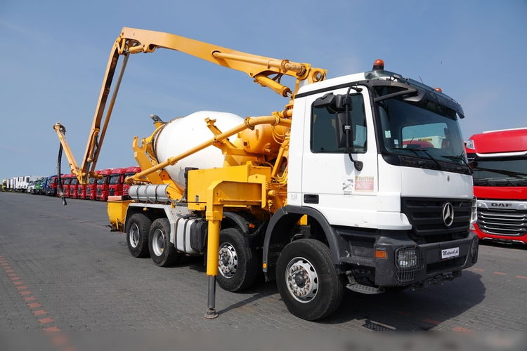 Mercedes ACTROS 3241 / POMPOGRUSZKA / BETONOMIESZARKA + POMPA PUTZMEISTER 21 METRÓW / STEROWANIE RADIOWE zdjęcie 8