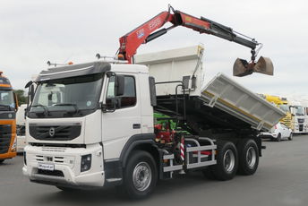 Volvo FMX 410 / 6x4 / WYWROTKA + HDS FASSI 155 / HYDROBURTA / STEROWANIE RADIOWE / BORDMATIC / CHWYTAK / ROTATOR / EURO 5