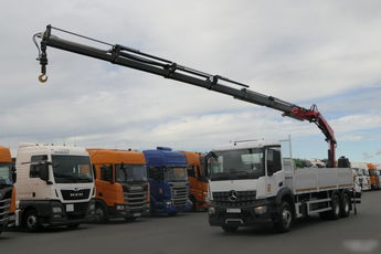 Mercedes AROCS 2636 / 6x4 / SKRZYNIOWY- 7m / + HDS FASSI 175 wysów: 17 m / EURO 6 / 50 tys.km. / STEROWANIE RADIOWE /OPONY 100 % 