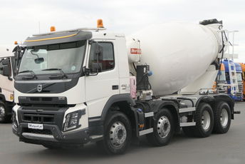 Volvo FMX 450 / 8x4 / GRUSZKA 9m3 / OPONY 100 % / BETONOMIESZARKA BARYVAL / EURO 6