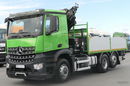 Mercedes AROCS 2636 / 6x4 / 6x2 / 4x4 / SKRZYNIOWY 5.10 m / + HDS HIAB 192 E4-wysów 13 m / HDS ZA KABINĄ / OŚ SKRĘTNA i PODNOSZONA / EURO 6 zdjęcie 9