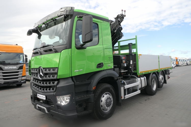 Mercedes AROCS 2636 / 6x4 / 6x2 / 4x4 / SKRZYNIOWY 5.10 m / + HDS HIAB 192 E4-wysów 13 m / HDS ZA KABINĄ / OŚ SKRĘTNA i PODNOSZONA / EURO 6 zdjęcie 10