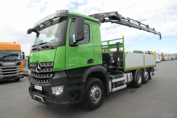 Mercedes AROCS 2636 / 6x4 / 6x2 / 4x4 / SKRZYNIOWY 5.10 m / + HDS HIAB 192 E4-wysów 13 m / HDS ZA KABINĄ / OŚ SKRĘTNA i PODNOSZONA / EURO 6 zdjęcie 2