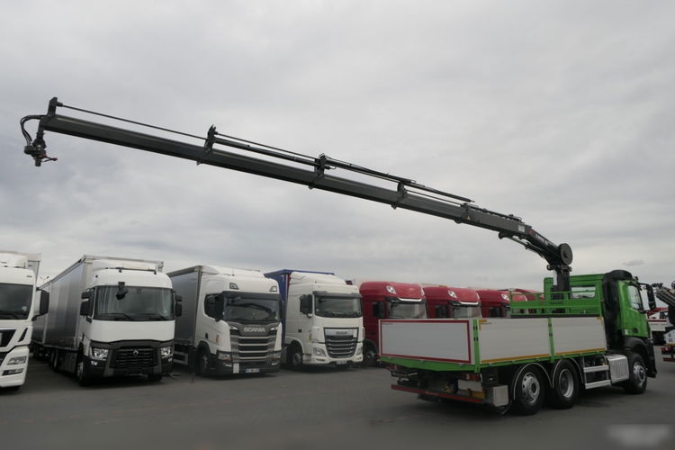 Mercedes AROCS 2636 / 6x4 / 6x2 / 4x4 / SKRZYNIOWY 5.10 m / + HDS HIAB 192 E4-wysów 13 m / HDS ZA KABINĄ / OŚ SKRĘTNA i PODNOSZONA / EURO 6 zdjęcie 5