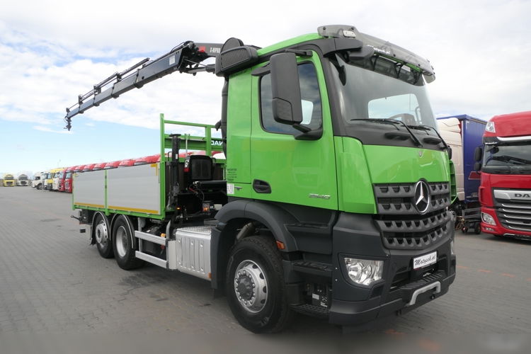 Mercedes AROCS 2636 / 6x4 / 6x2 / 4x4 / SKRZYNIOWY 5.10 m / + HDS HIAB 192 E4-wysów 13 m / HDS ZA KABINĄ / OŚ SKRĘTNA i PODNOSZONA / EURO 6 zdjęcie 7