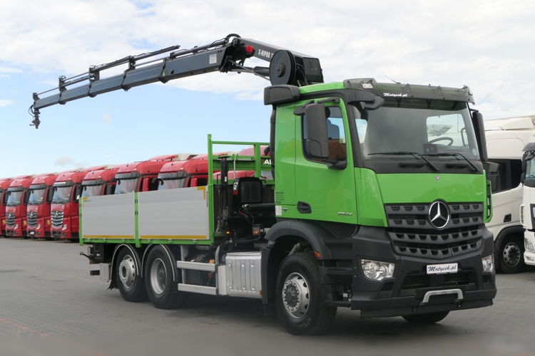 Mercedes AROCS 2636 / 6x4 / 6x2 / 4x4 / SKRZYNIOWY 5.10 m / + HDS HIAB 192 E4-wysów 13 m / HDS ZA KABINĄ / OŚ SKRĘTNA i PODNOSZONA / EURO 6 zdjęcie 8