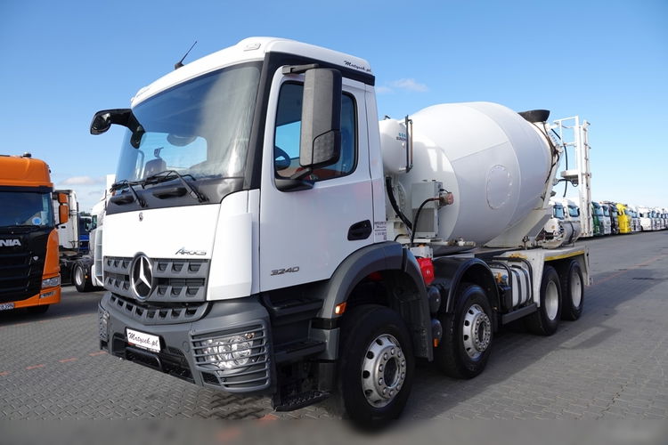 Mercedes AROCS 3240 / 8x4 / GRUSZKA 9m3 / BETONOMIESZARKA / EURO 6 /   2019 ROK  zdjęcie 2