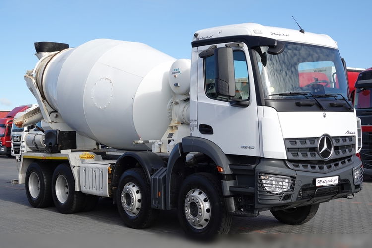 Mercedes AROCS 3240 / 8x4 / GRUSZKA 9m3 / BETONOMIESZARKA / EURO 6 /   2019 ROK  zdjęcie 8