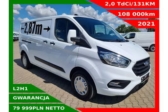 Ford Transit Custom Long 79999zł NETTO 2.0TdCi/131KM