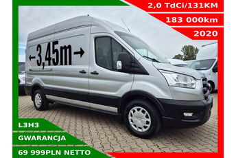 Ford Transit Lift L3H3 69999zł NETTO 2.0TdCi/131KM