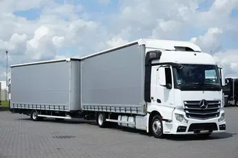 Mercedes ACTROS / 1830 ACC / E 6 / ZESTAW PRZEJAZDOWY 120 M3 / ŁAD. 15 000 KG