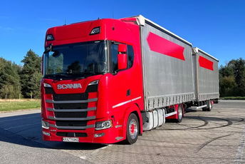 Scania S450 firanka tandem 120m3 perfekcyjny stan ZŁOTY KONTRAKT SERWISOWY SCANIA pełna opcja