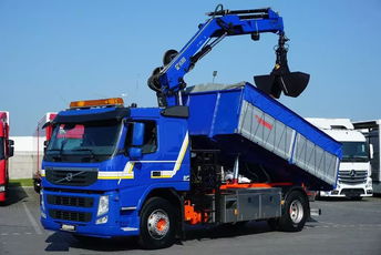 Volvo FM / 340 / E 5 / WYWROTKA + HDS / ROTATOR / ŁYŻKA