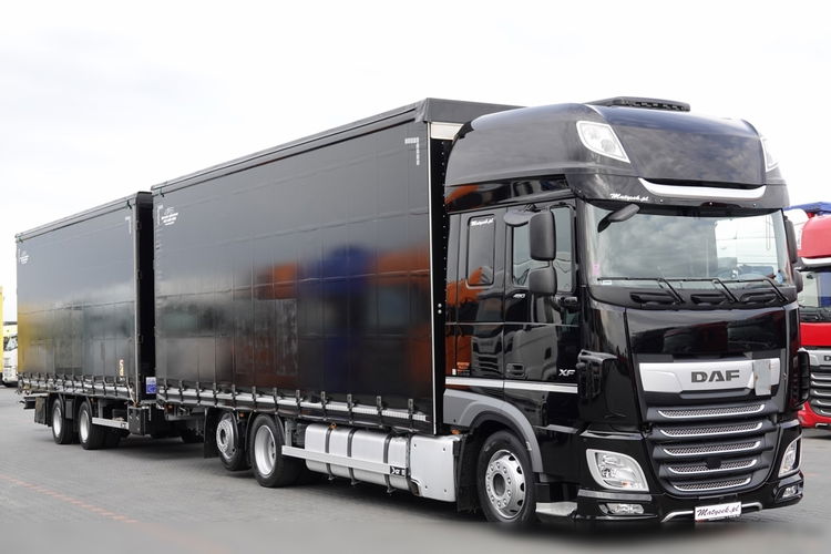 DAF XF 480 / ZESTAW TANDEM 120 M3 / PRZEJAZDOWY / KLIMA POSTOJOWA / 7.7 M + 7.7 M / 2021 ROK / PO KONTRAKCIE SERWISOWYM /  zdjęcie 5