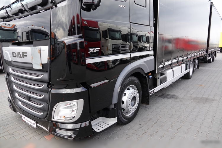 DAF XF 480 / ZESTAW TANDEM 120 M3 / PRZEJAZDOWY / KLIMA POSTOJOWA / 7.7 M + 7.7 M / 2021 ROK / PO KONTRAKCIE SERWISOWYM /  zdjęcie 7