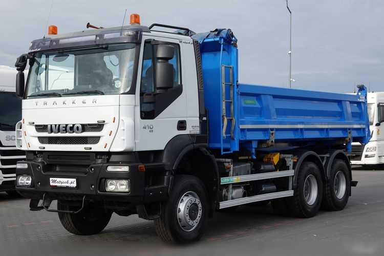 Iveco TRAKKER 410 / 6x6 / WYWROTKA 3 STRONNA / HYDROBURTA / BORDMATIC /MANUAL / OPONY 100%  zdjęcie 11