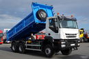 Iveco TRAKKER 410 / 6x6 / WYWROTKA 3 STRONNA / HYDROBURTA / BORDMATIC /MANUAL / OPONY 100%  zdjęcie 4