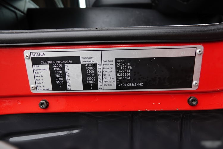 Scania G 400 / 8x6 / WYWROTKA 3 STRONNA / MEILLER KIPER / MANUAL zdjęcie 38