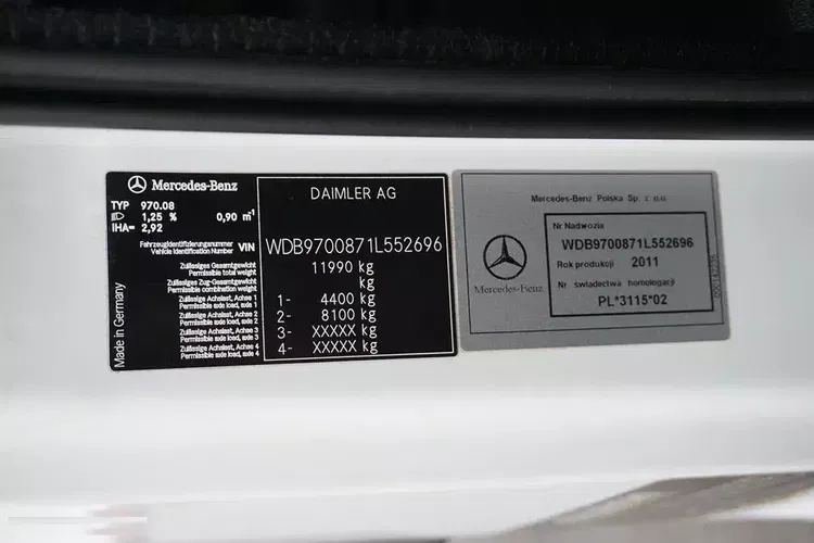 Mercedes ATEGO / 1218 / / MANUAL / RAMA DO ZABUDOWY zdjęcie 11