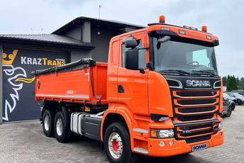 Scania r580 z Niemiec wywrot, wywrotka trój stronna, s3 kontrakt serwisowy scania kempf v8 idealny stan