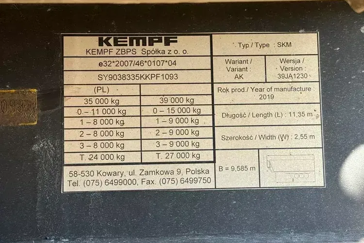 KEMPF Wywrotka zdjęcie 19