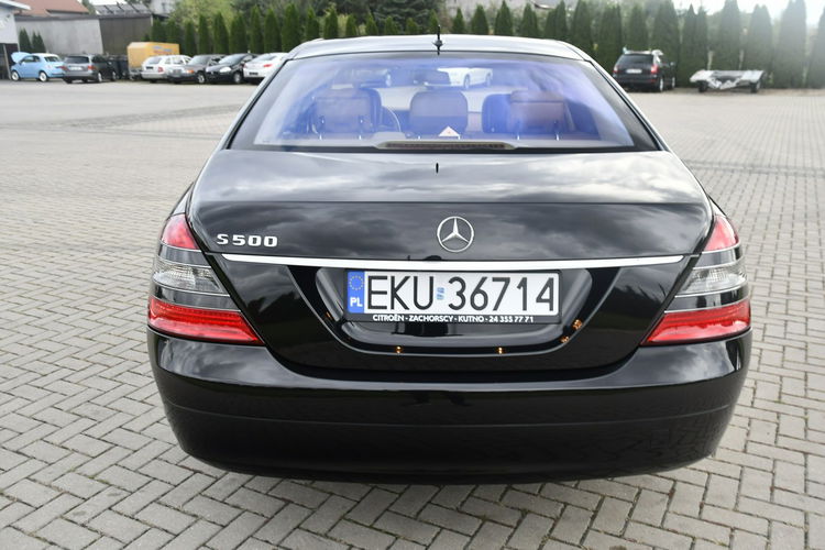 Mercedes S 500 5, 5Benzyna Serwis, Skóry, El.Klapa.LONG.Navigacja.Kam.Cof.Domyka zdjęcie 11