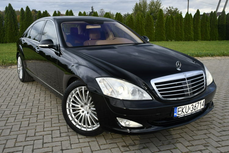 Mercedes S 500 5, 5Benzyna Serwis, Skóry, El.Klapa.LONG.Navigacja.Kam.Cof.Domyka zdjęcie 4