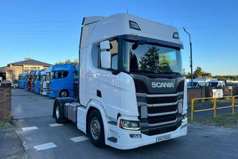 Scania R450 full ADR FL AT hydraulika dwu obwodowa full led duża navi z