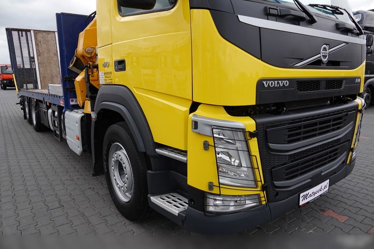 Volvo FM 410 / 6x2 / LAWETA + HDS EFFER 170 / STEROWANIE RADIOWE / EURO 6 / OŚ PODNOSZONA / 3 OSIOWY / NAJAZDY HYDRAULICZNE / WCIĄGARKA + PILOT  zdjęcie 10