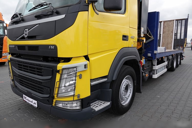 Volvo FM 410 / 6x2 / LAWETA + HDS EFFER 170 / STEROWANIE RADIOWE / EURO 6 / OŚ PODNOSZONA / 3 OSIOWY / NAJAZDY HYDRAULICZNE / WCIĄGARKA + PILOT  zdjęcie 11