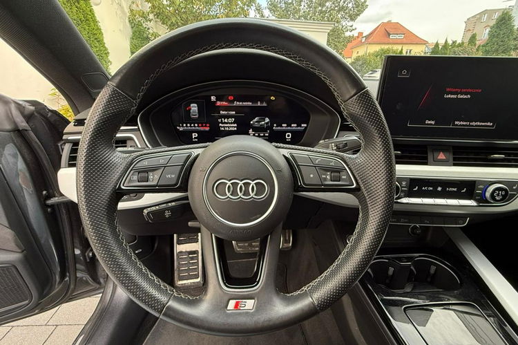 Audi A5 / Salon Polska / Quattro 4x4 / Bang Olufsen / Virtual Cockpit / S-LINE zdjęcie 9