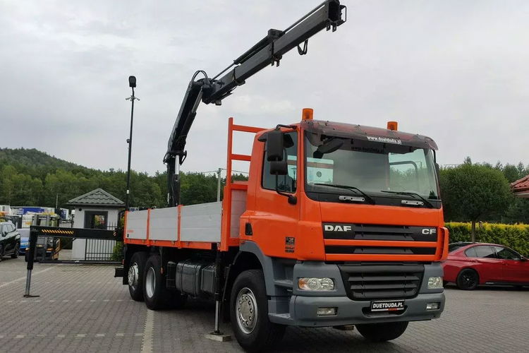 DAF CF 85.380 6x2 Oś Skrętna Skrzynia HDS HIAB 220C + Pilot zdjęcie 3