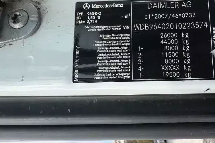 Mercedes AROCS 2536 eur6 FAUN VARIOPRSS520 zdjęcie 10