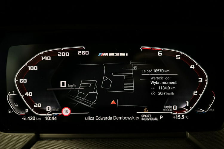 BMW Seria 2 (Wszystkie) M235i GC M Pakiet Grzana Kierownica i Fotele Tempomat ACC Panorama LED zdjęcie 31