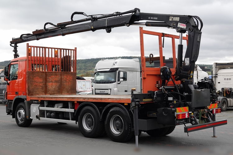 Mercedes  ACTROS 2641 / 6x4 / SKRZYNIOWY 6.2 M + HDS HIAB 166 / STEROWANIE RADIOWE / ROTATOR / EURO 5 / EPS + SPRZĘGŁO  zdjęcie 2