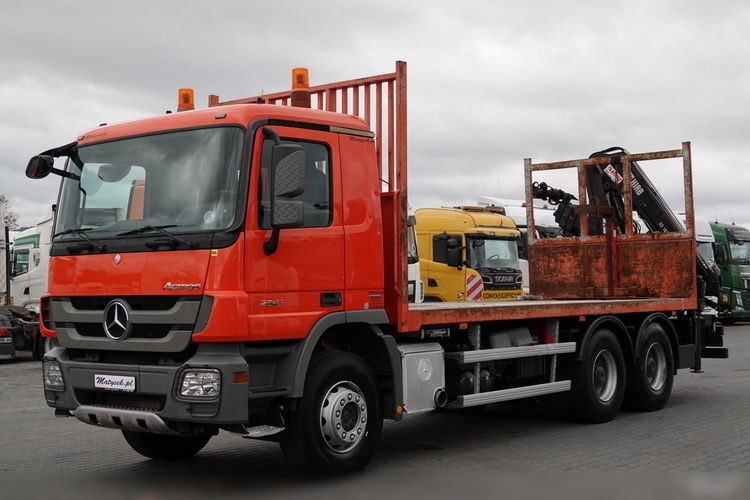 Mercedes  ACTROS 2641 / 6x4 / SKRZYNIOWY 6.2 M + HDS HIAB 166 / STEROWANIE RADIOWE / ROTATOR / EURO 5 / EPS + SPRZĘGŁO  zdjęcie 6