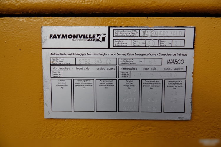 Faymonville FAYMONVILE / TIEFBET / NISKOPODWOZIE / ROZCZEPIANA / RROZCIĄGANA- 8m + 6m / OSIE SKRĘTNE / Długość 22 m / LAWETA zdjęcie 29