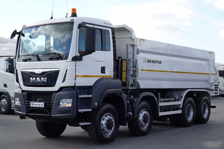 MAN TGS 41.460 / 8x8 / WYWROTKA TYLNOZSYP / UAL / KH-KIPPER / EURO 6 / 2019 ROK  zdjęcie 8