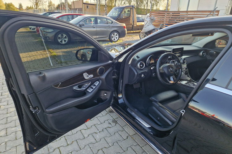 Mercedes C 300 C300 Skóra Kamera Drewno Łopatki CzujnikMartwegoPola Gwarnacja zdjęcie 9