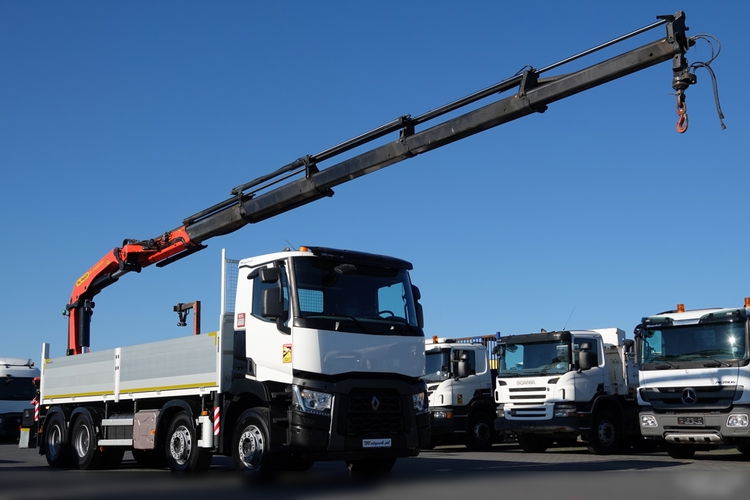 Renault C 430 / 8x4 / SKRZYNIOWY 7 M + HDS PALFINGER 33002 -wysów: 14, 5 M / UDŹWIG 9800 KG / STEROWANIE RADIOWE / ROTATOR / EURO 6  zdjęcie 4