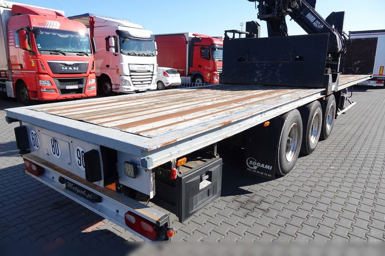 Samro NACZEPA PLATFORMA / + HDS HIAB R 150 F3 - WYSÓW : 8 METRÓW zdjęcie 12