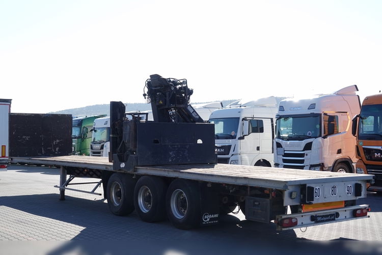 Samro NACZEPA PLATFORMA / + HDS HIAB R 150 F3 - WYSÓW : 8 METRÓW zdjęcie 4