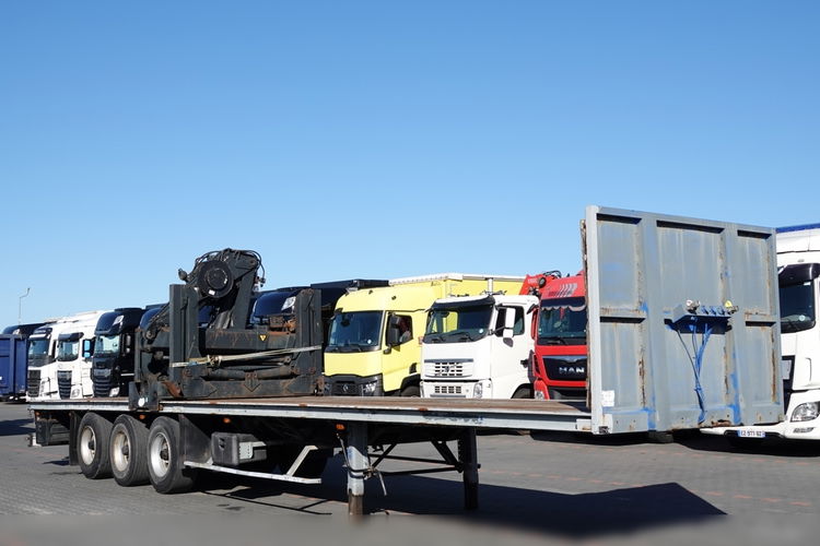 Samro NACZEPA PLATFORMA / + HDS HIAB R 150 F3 - WYSÓW : 8 METRÓW zdjęcie 8