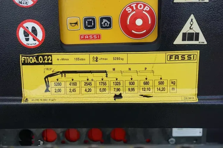 Mercedes ANTOS / 1830 / ACC / SKRZYNIOWY + HDS / HIAB FASSI 110 / DŁ . 7.9 M zdjęcie 39