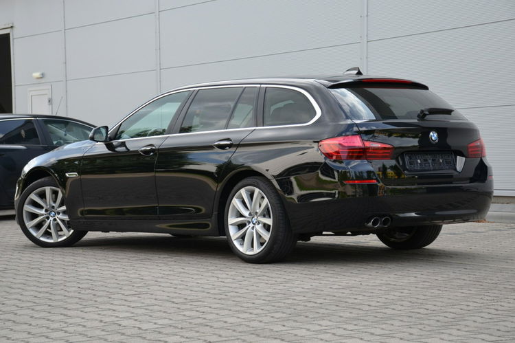 BMW 530 Czarna 530D 258KM Lift 6WB Serwis Jasna Skóra Navi Start/Stop pamięci zdjęcie 12